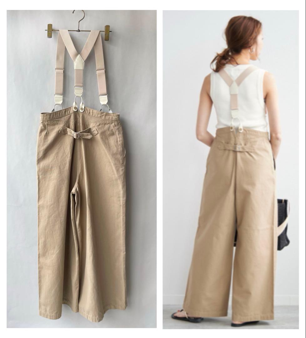 ほぼ未使用✨スピック＆スパン　24SS サスペンダー付きワーカーパンツ　36