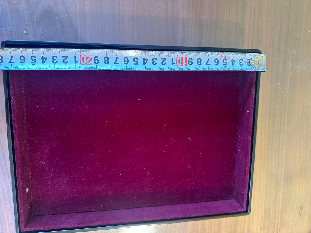 漆器 書類入れ　文箱 金色の松のデザイン