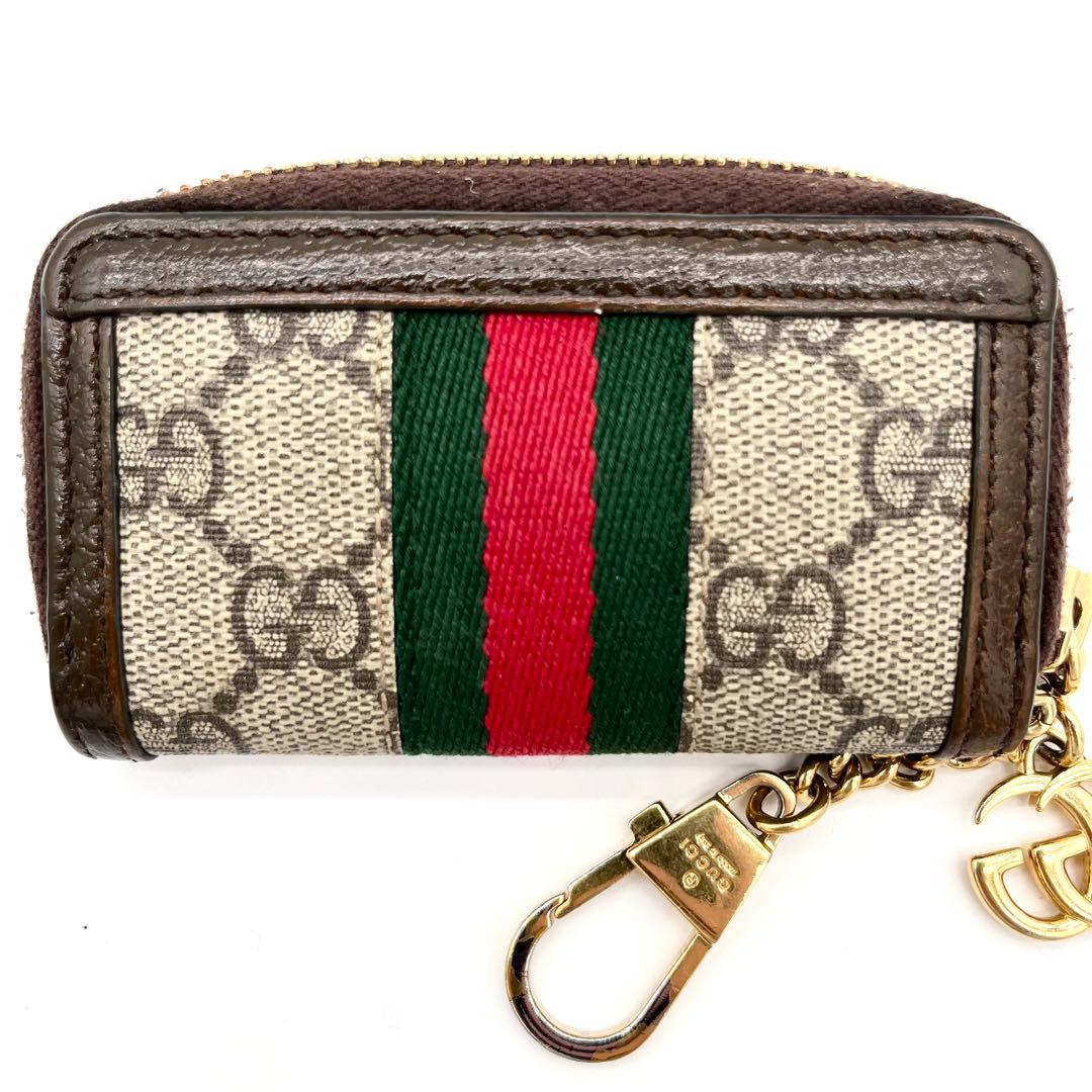 GUCCI ケース　GGマーモント　オフディア　キーリング　シェリー