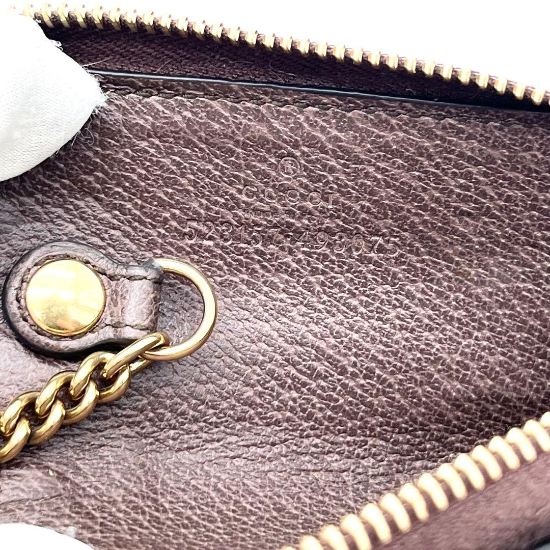 GUCCI ケース　GGマーモント　オフディア　キーリング　シェリー