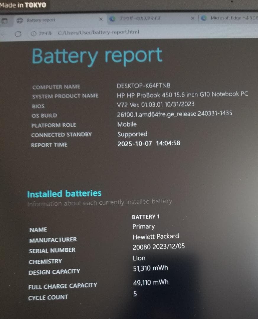 R95 美品 HP ProBook 450 G10 i7◆24◆SSD512GB