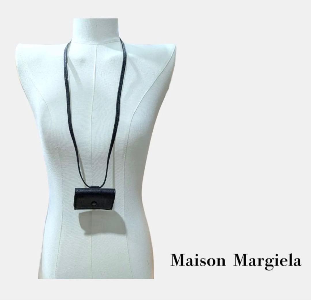 Maison Margiela ブラック レザー airpods proケース