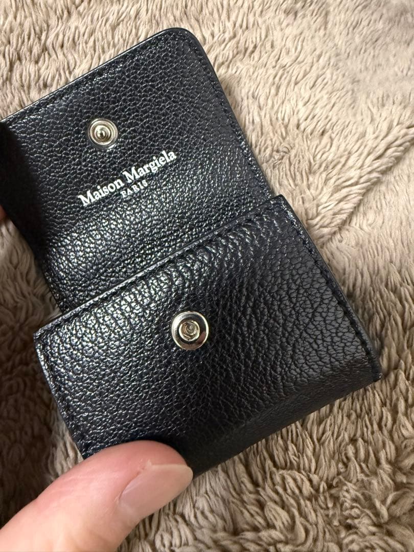 Maison Margiela ブラック レザー airpods proケース