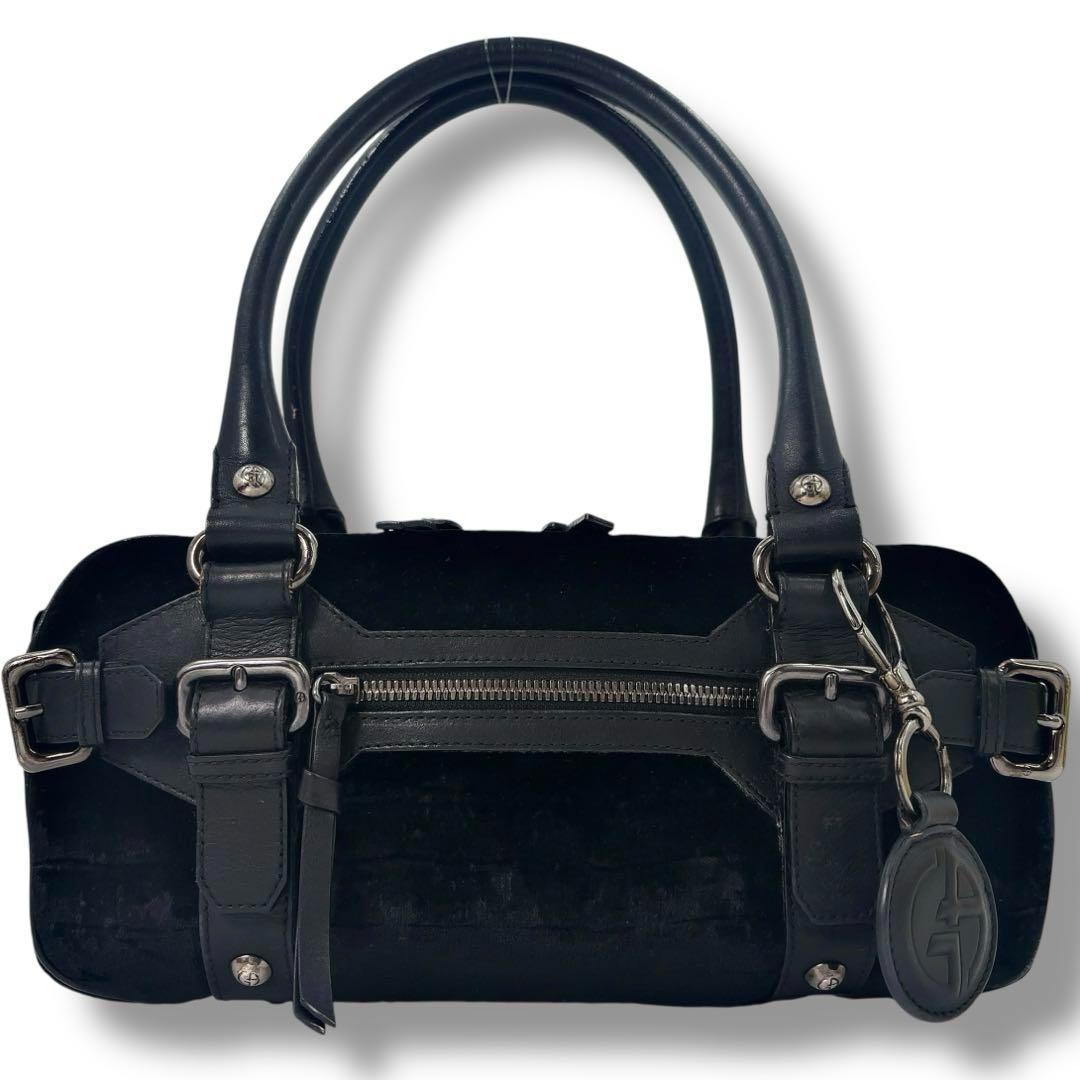 【極美品】GIORGIO ARMAN　ジョルジオアルマーニ　ロゴ　ハンドバッグ