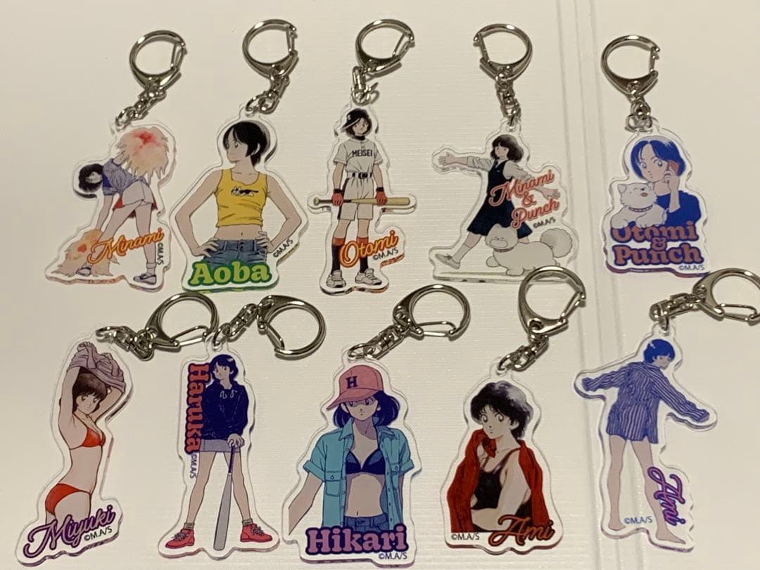 あだち充展　ヒロインアクリルチャーム　10種コンプリート　新品未開封