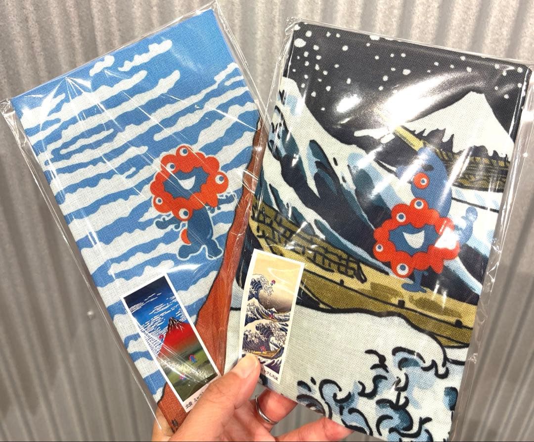 ★葛飾北斎＆ミャクミャク 絵てぬぐい2枚セット　大阪万博限定