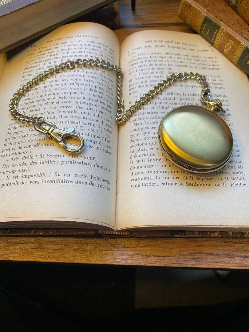 チャールズヒューバート ゴールド 懐中時計 金属製チェーン