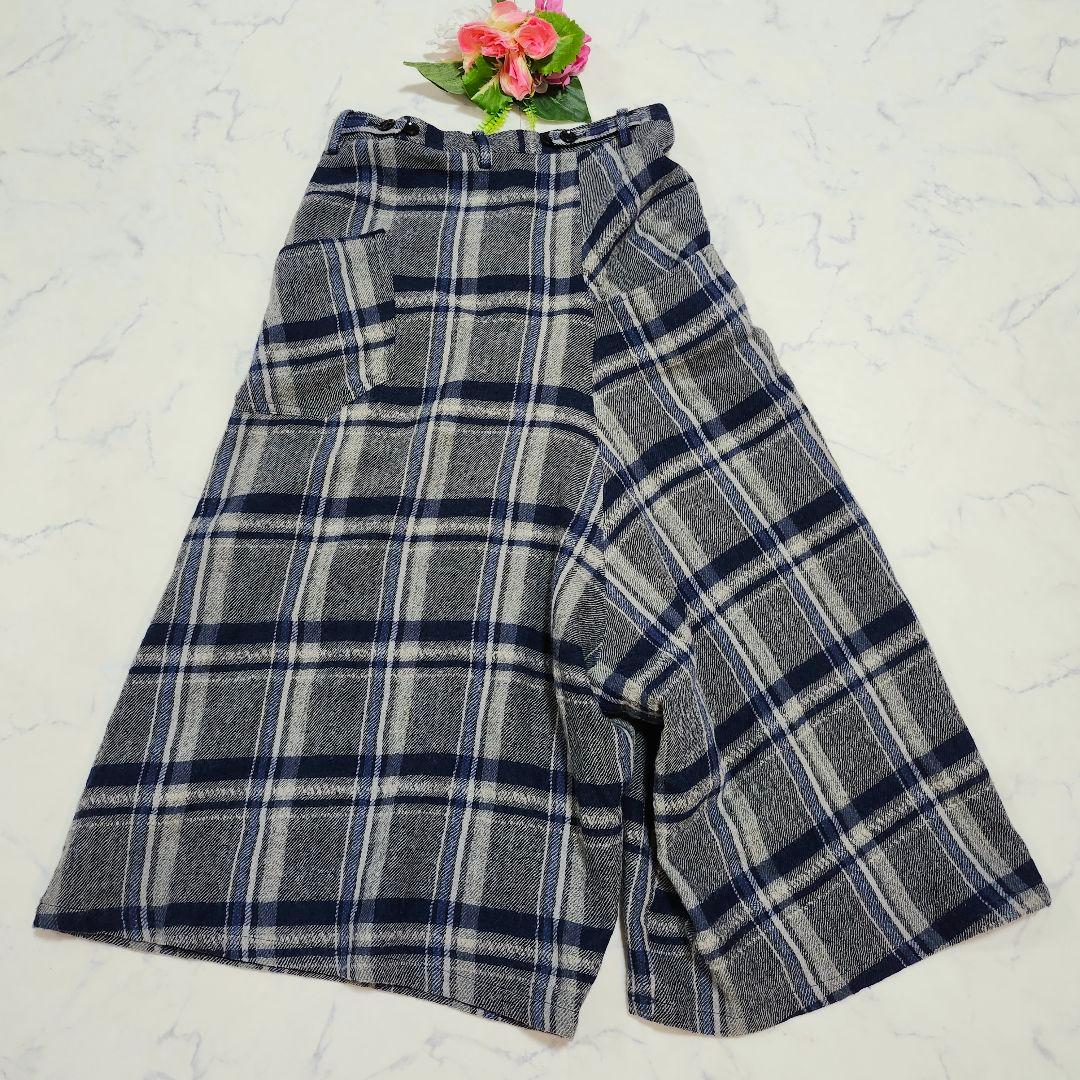 ワイズ　サルエルパンツ　アシンメトリー　チェック　変形　ワイド　ヨウジヤマモト