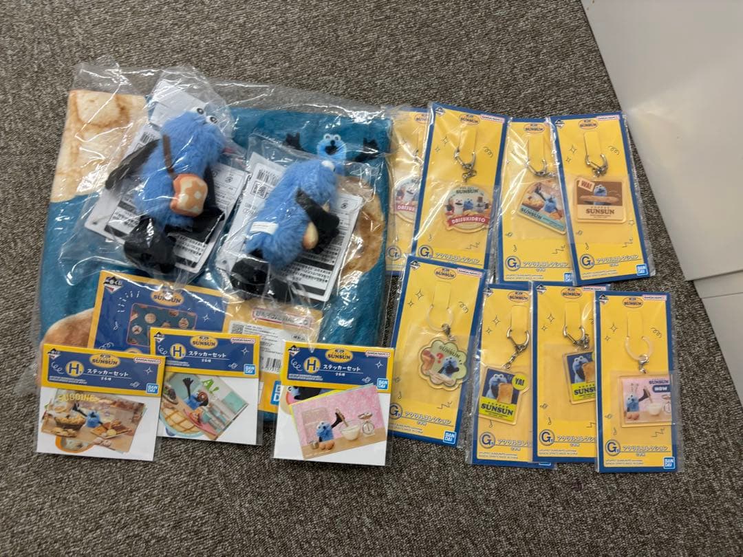 スンスン　一番くじ　C賞　Ｄ賞　ブランケット　マスコットぬいぐるみ