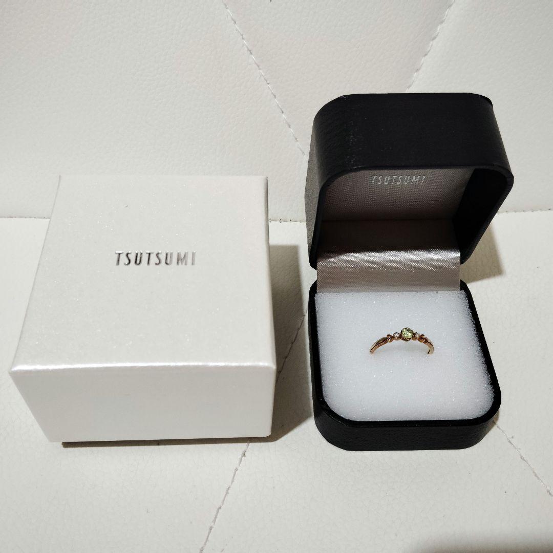 ジュエリーツツミ 10金YGペリドットリング