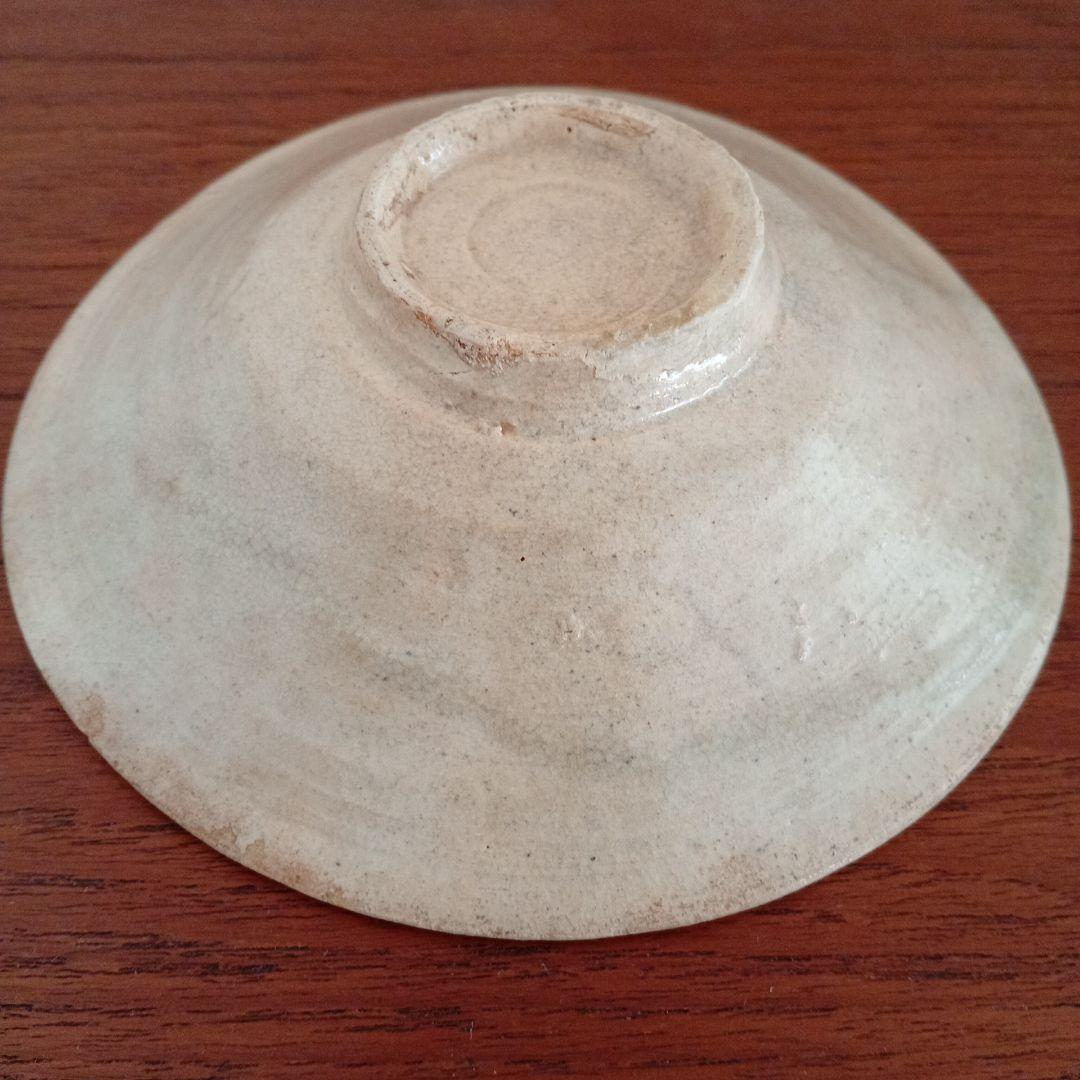 李朝　粉引　柔手　金海　平茶碗　（古唐津、李朝、高麗）