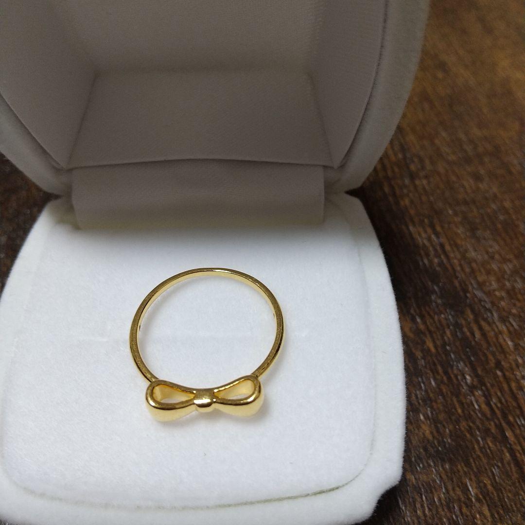 K24ゴールド リボンリング