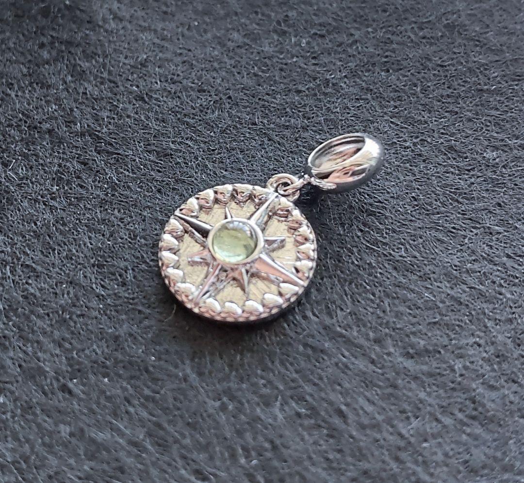 レア★モルダバイト メテオライト シルバーカラー ネックレストップ