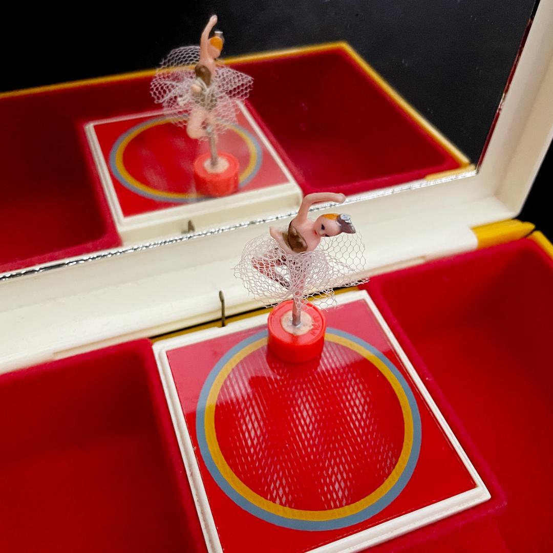 当時物！水森亜土 バレリーナが躍るオルゴール（動作品）七ツの子