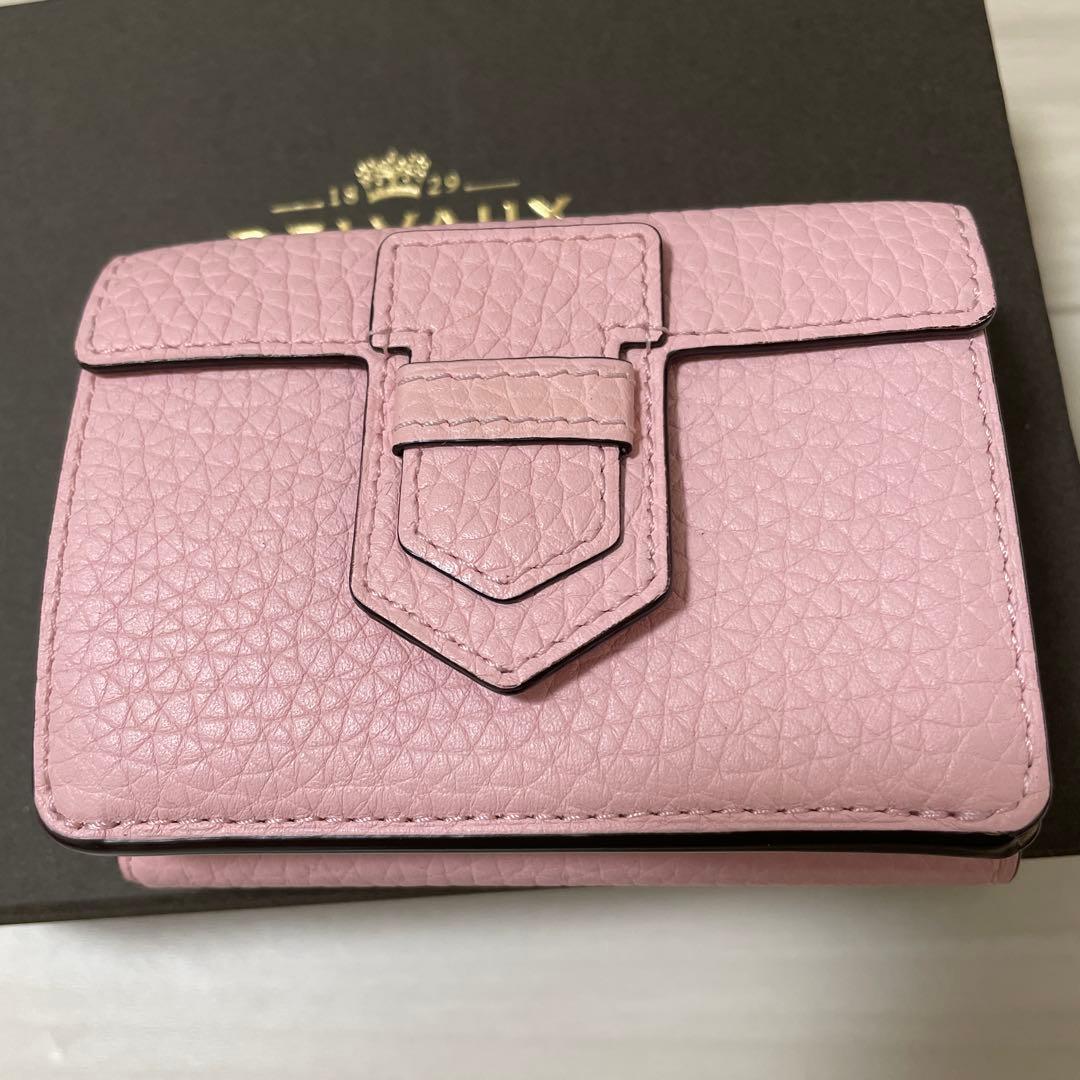 DELVAUX デルヴォー　三つ折り財布 ピンク
