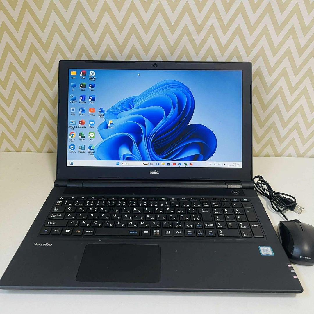 T3 NECノートパソコンi7メモリ8G第7世代　高速Windows11オフィス