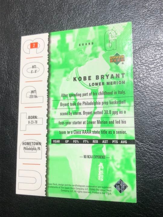 NBAカード　コービーブライアント　激レアカード