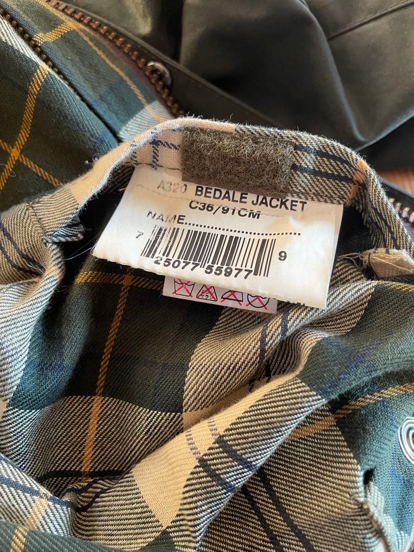 Barbour BEDALE バブアービテイルsage36