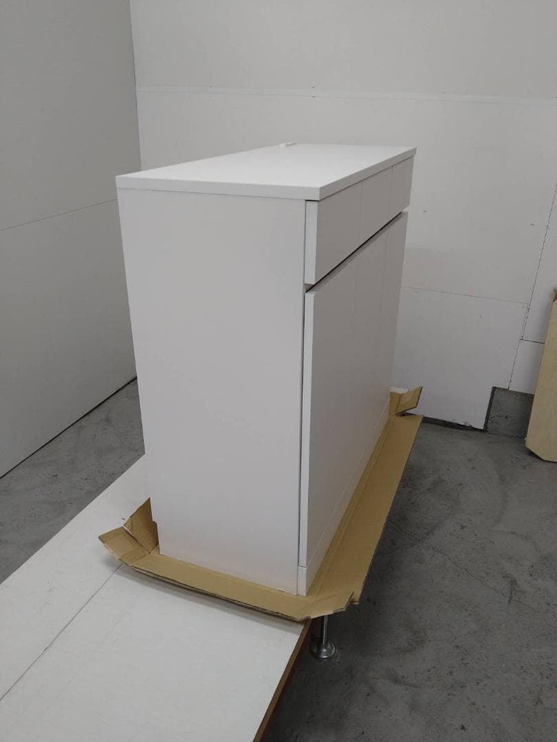 7058 シンプルキャビネット幅90 ホワイト