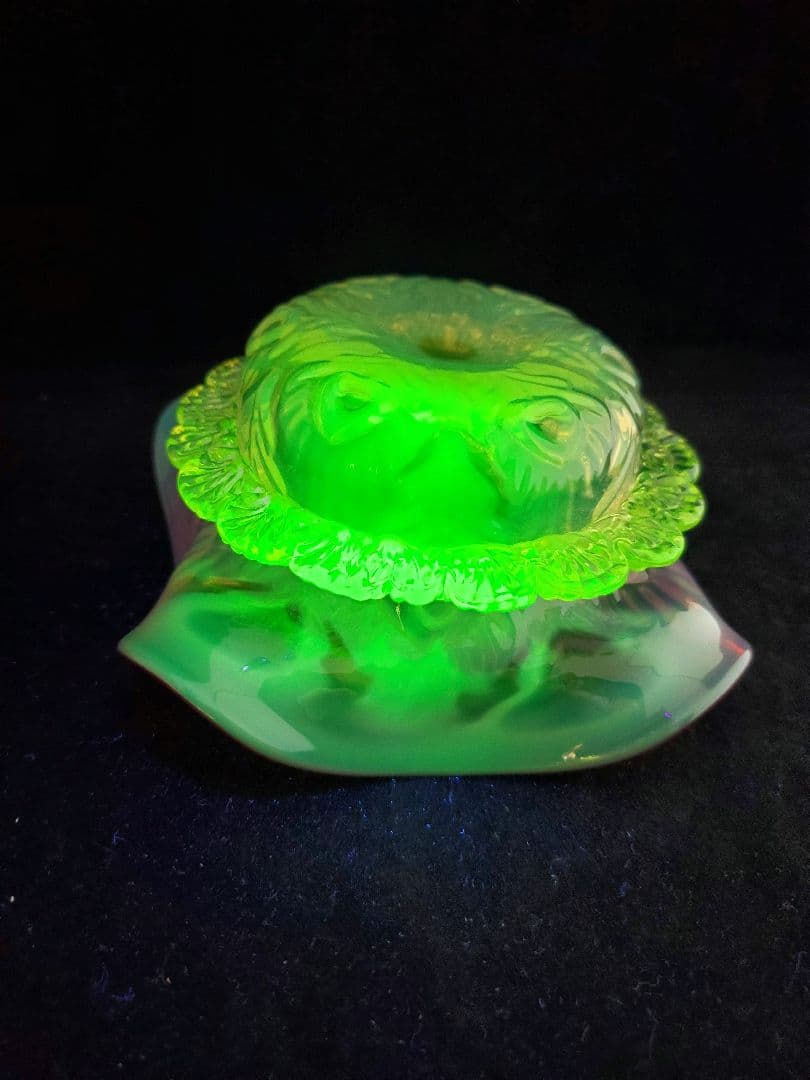 アンティーク ジャムポット ヴァセリンガラス 1880年頃 英国製