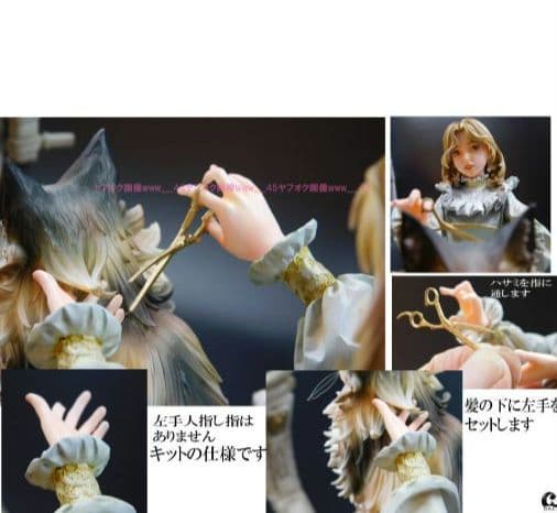 CAT HAIR CUT 1/7scale ガレージキット　完成品　フィギュア