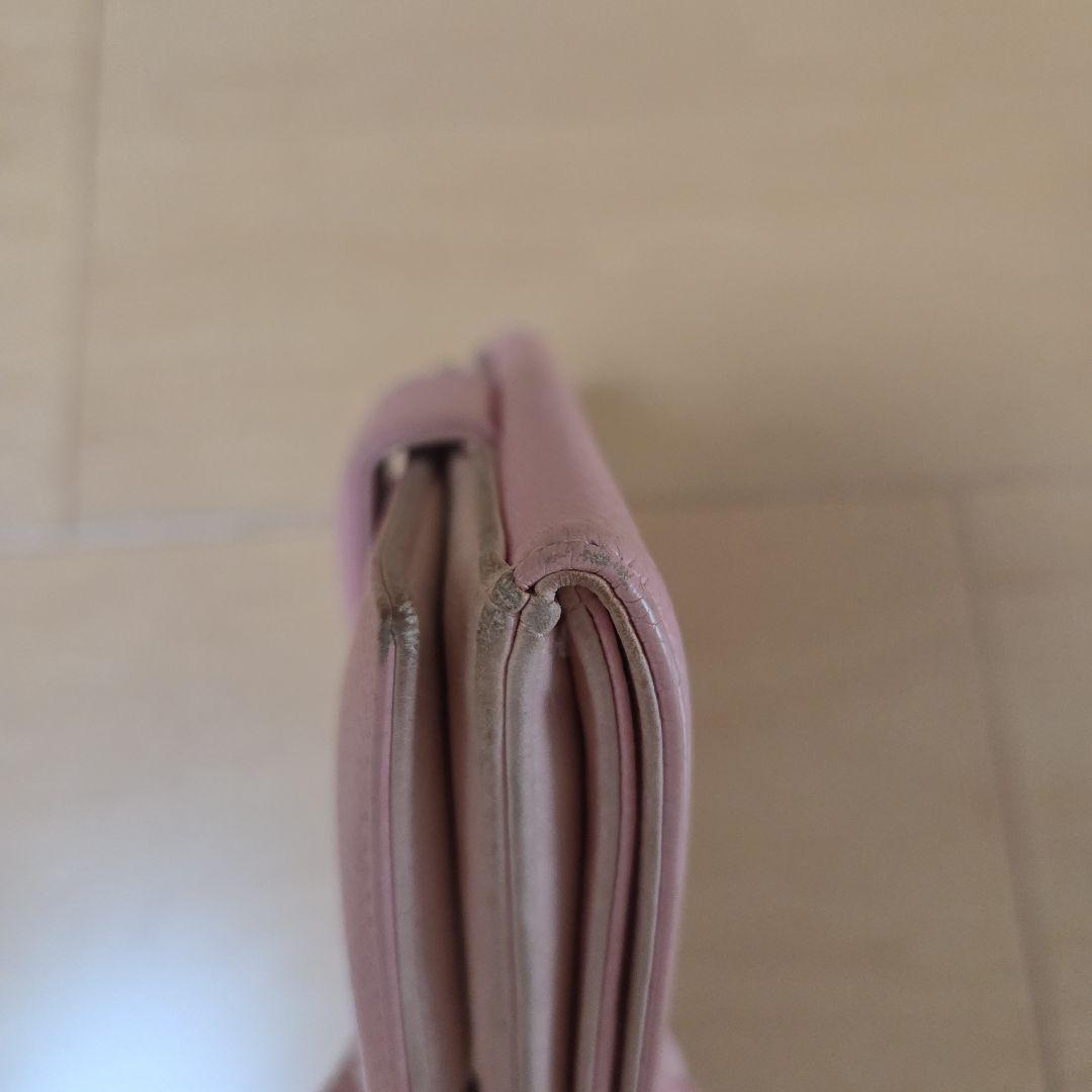 CHANEL キャビアスキン 二つ折り財布 ピンク　シャネル