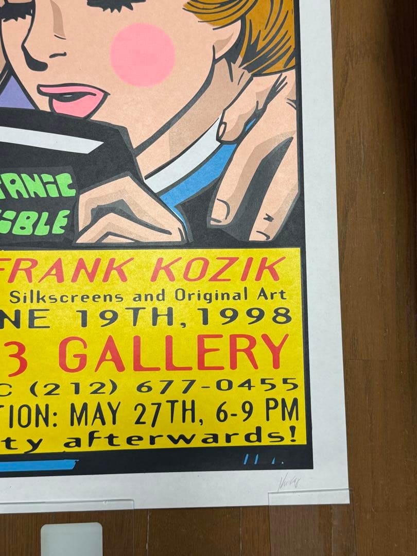 FRANK KOZIK 98年 限定400ナンバリング☆シルクスクリーンポスター