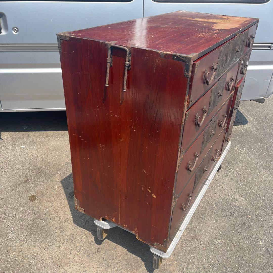 【アンティーク】昭和レトロ 時代箪笥 仙台箪笥 和簞笥 和風キャビネット 古民家