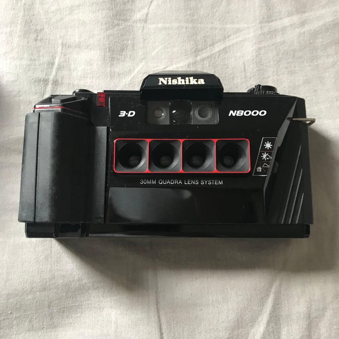 Nishika N8000 3Dフィルムカメラ　純正レザーケース付き