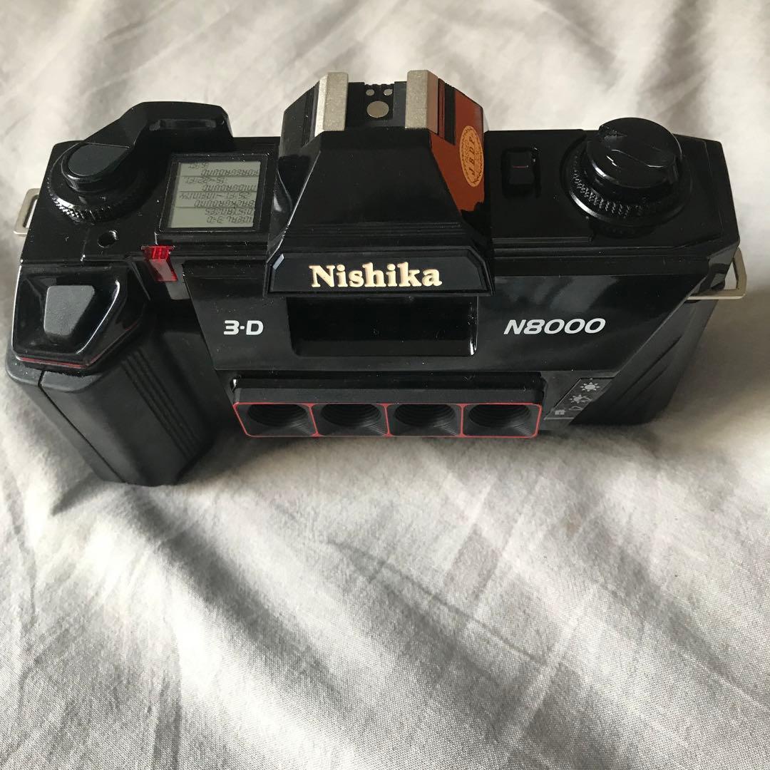 Nishika N8000 3Dフィルムカメラ　純正レザーケース付き