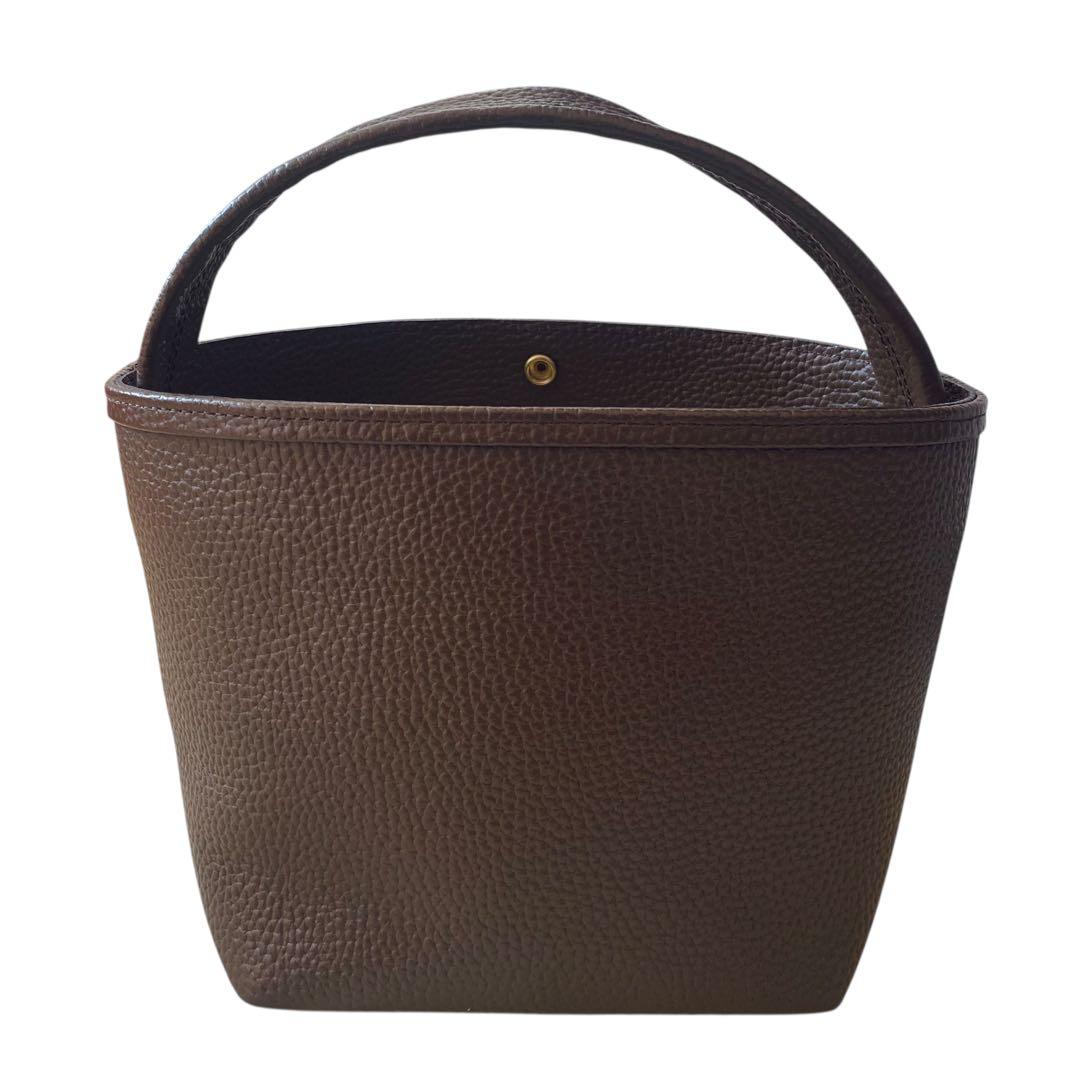 CH!III チーバッグ【美品】シュリンクレザー バスケット ブラウン