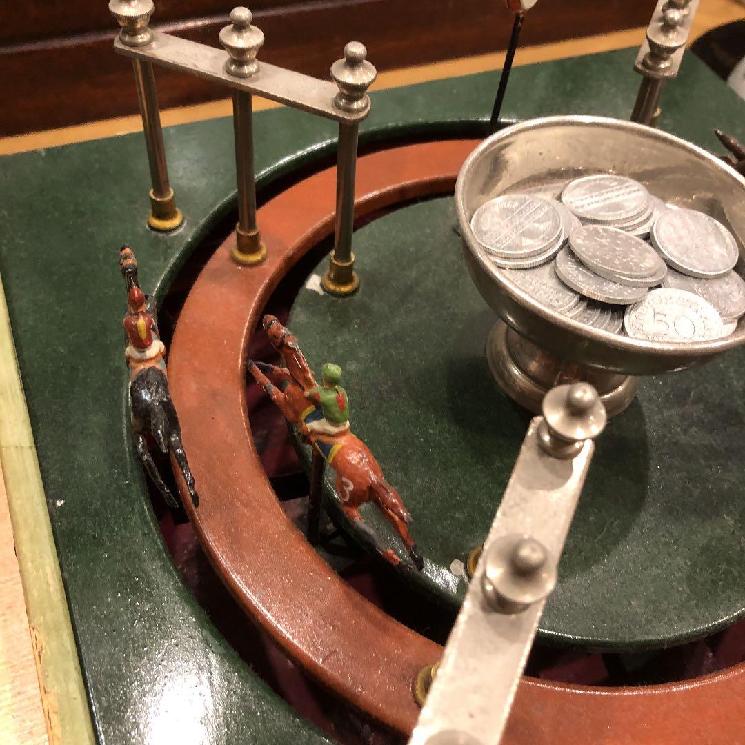 アンティーク　ドイツ製　卓上競馬ゲーム機