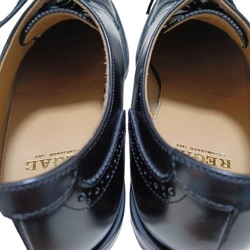 【新品未使用】リーガル ウィングチップ メダリオン 外羽根 ブラック 26EEE