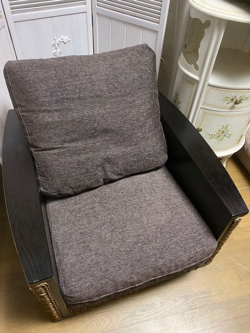 希少 デザイナーズ♦️最高級 ウォーターヒヤシンス♦️モダン ソファ♦️送料込