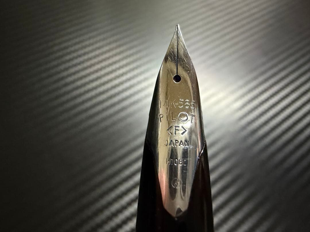 美品 パイロット カスタム 般若心経 F 細字 万年筆 スターリングシルバー