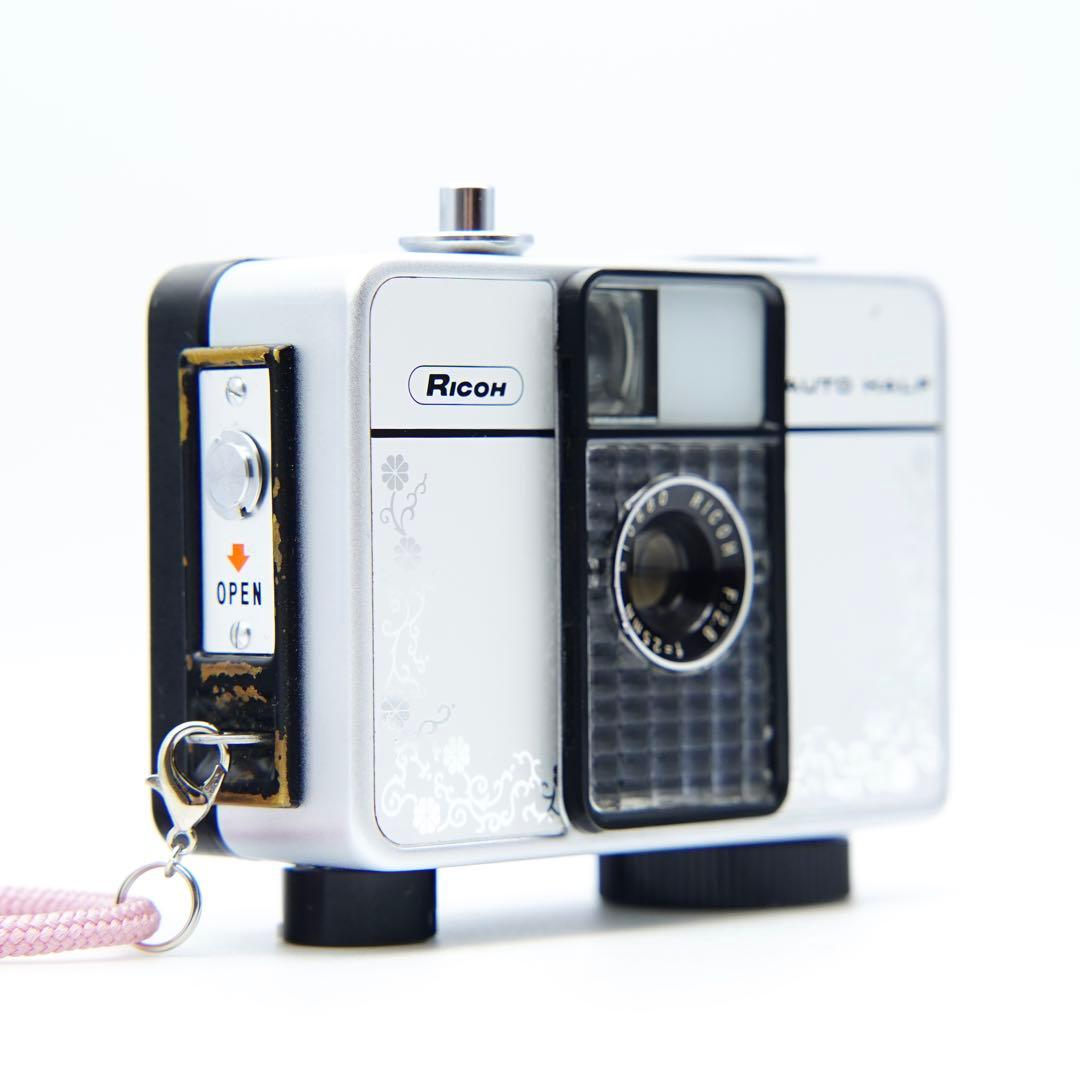 【動作確認・清掃済み＊試写あり】カメラケースつ付き♪リコーオートハーフE 花柄