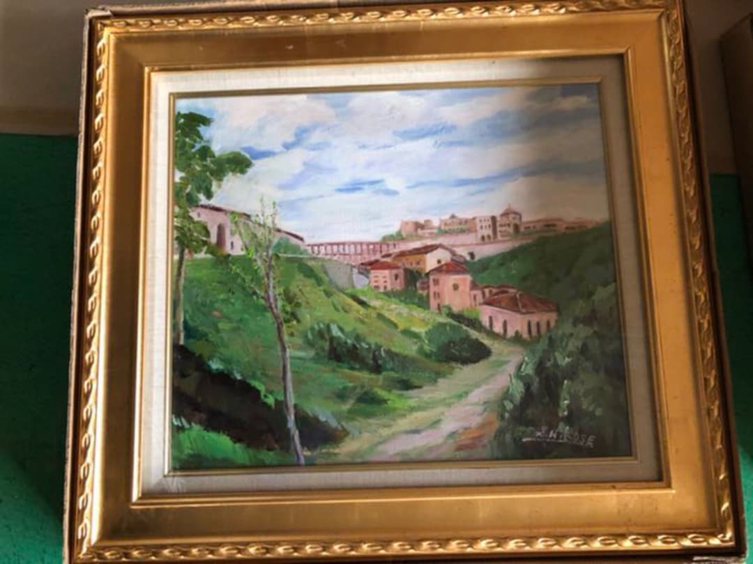 F10 額縁 額 油絵 絵画 アンティーク ゴールド