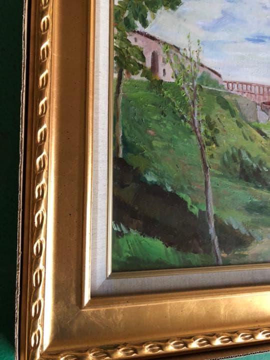 F10 額縁 額 油絵 絵画 アンティーク ゴールド