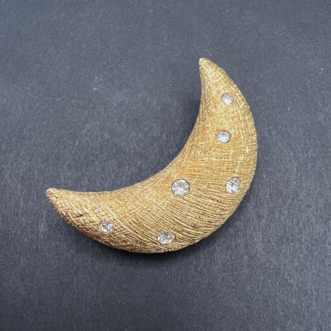 Dior ブローチ 月 MOON ビンテージ アンティーク old ゴールド