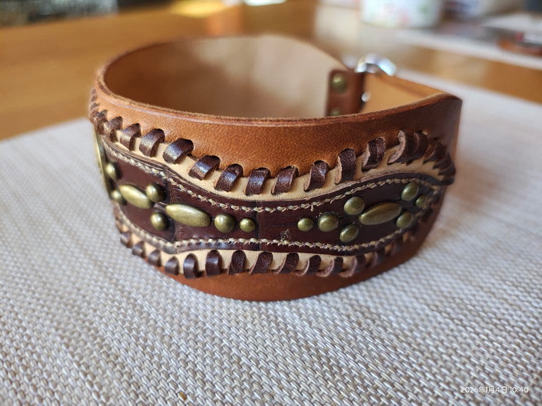 犬の首輪　ハンドメイド　㊷