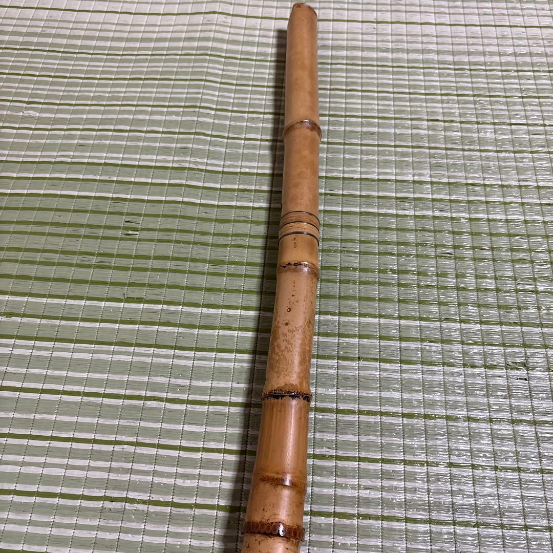 尺八 一朝 在銘 5穴 約55cm 2印 シャクハチ　楽器　笛