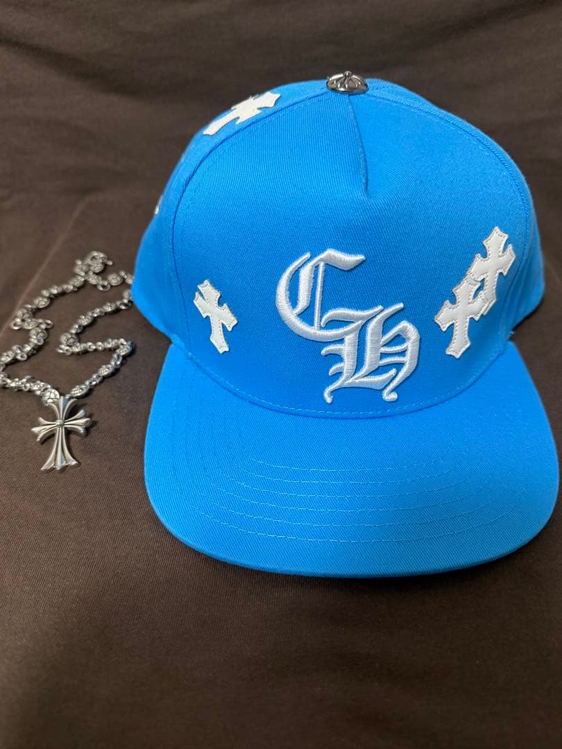 Chrome Hearts クロス刺繍 ベースボールキャップ