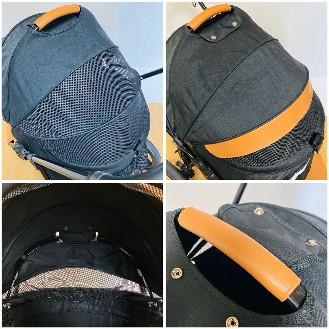 【美品】MEGANEKO ペットカート　3輪　コンパクト　分離式　折りたたみ