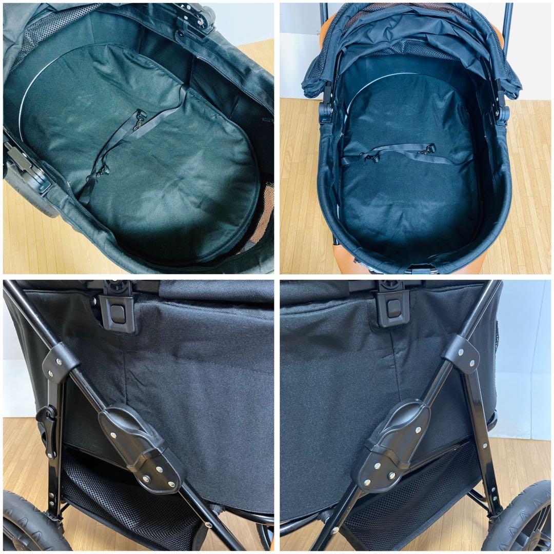 【美品】MEGANEKO ペットカート　3輪　コンパクト　分離式　折りたたみ