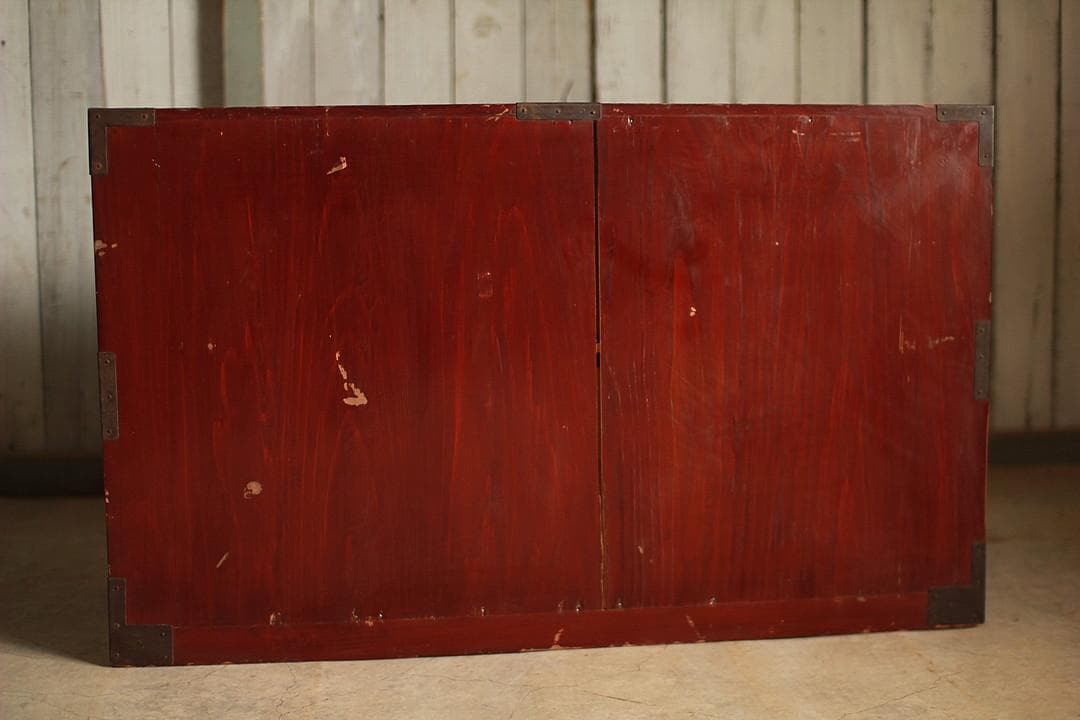 綺麗な巾着金具庄内箪笥　2段　タンス　収納　古家具　古民家　時代家具