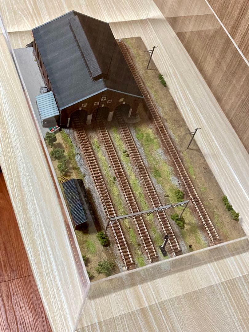 Nゲージ 鉄道模型ジオラマ 昭和のレンガ機関庫