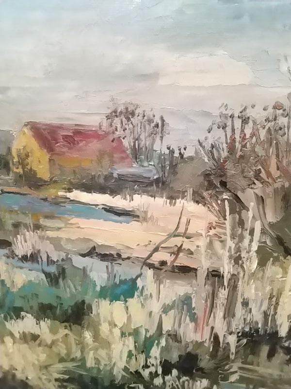 フランス油絵15号 トラバース・プーラン　ヤマト160サイズ　サイン入り原画油絵