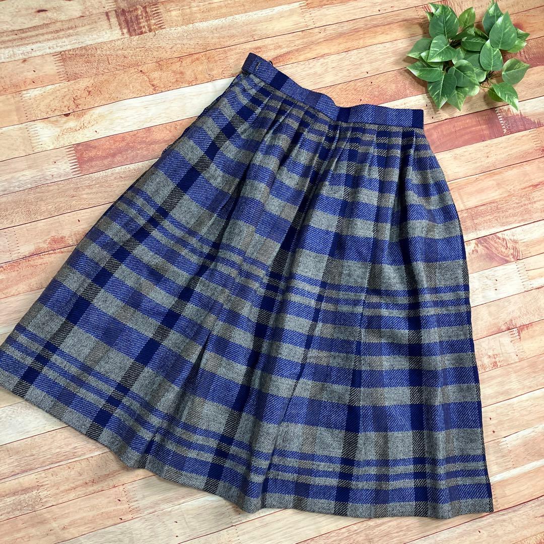 Christian Dior ウール ヴィンテージ プレタポルテ チェック柄 S