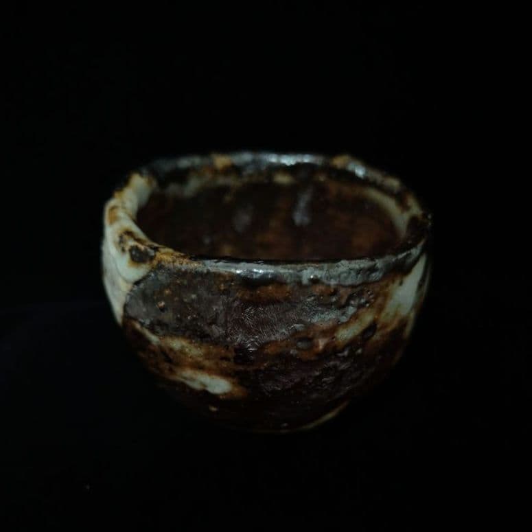 新作　樋口雅之　窯変鼠志野酒呑
