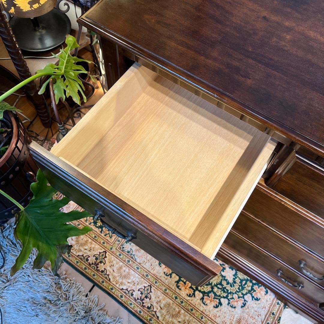 オールドアンティーク　ブリティッシュ　クラシカル　５DR ホールキャビネット